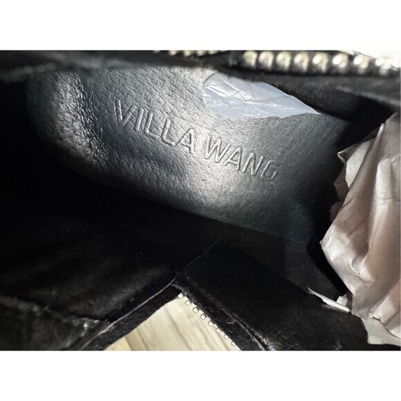 Villa Wang Studded Slip On Gray Western Booties Size 7.5 - Picture 11 of 11